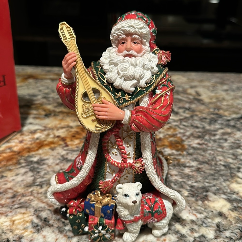 Fitz and  Floyd Christmas Tidings Music box